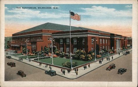 The Auditorium Milwaukee Wi Postcard