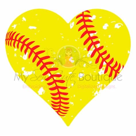 Download our free svg files and use them in your electronic cutter such as silhouette and cricut machines. Distressed Softball Heart SVG Files Grunge Cut File ...