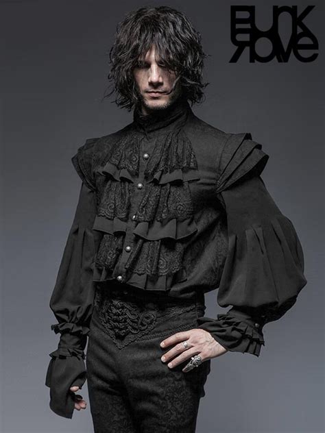male goth victorian Búsqueda de Google Gothic fashion men Gothic shirts Vampire fashion