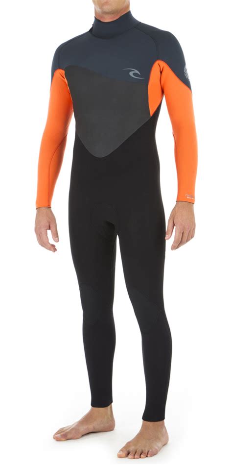 2020 Rip Curl Omega 43mm Back Zip Wetsuit Orange Wsm8jm Wetsuits