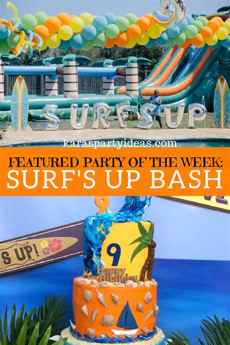 Karas Party Ideas Featured Party Of The Week Surfs Up Birthday Bash Karas Party Ideas