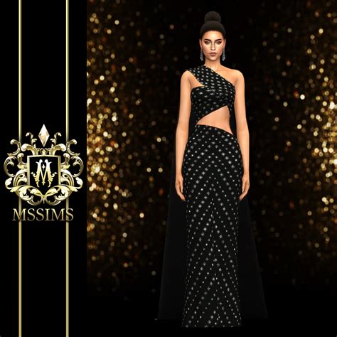 Crystal Beading On Ball Gown By Melisa Inci At Tsr Sims 4 Updates