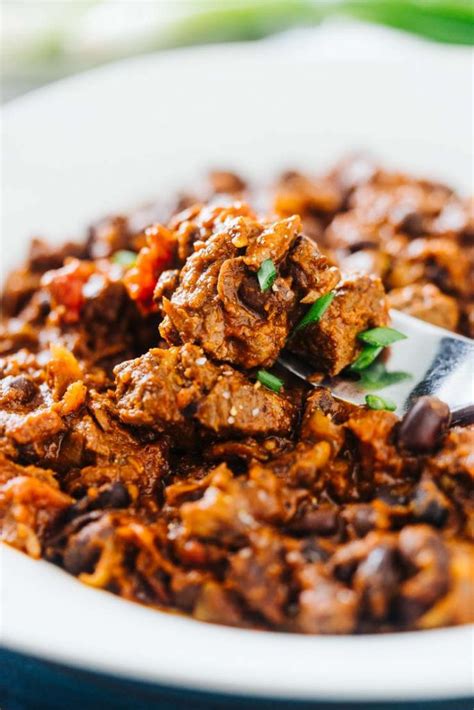 Remove roast from crock pot to large bowl, scoop a little liquid over it and cover with foil. 25 Best Pork Chili Recipes Award Winning - Best Round Up ...