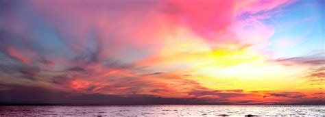 Tropical Colorful Dramatic Sunset In Thailand Stock Photo