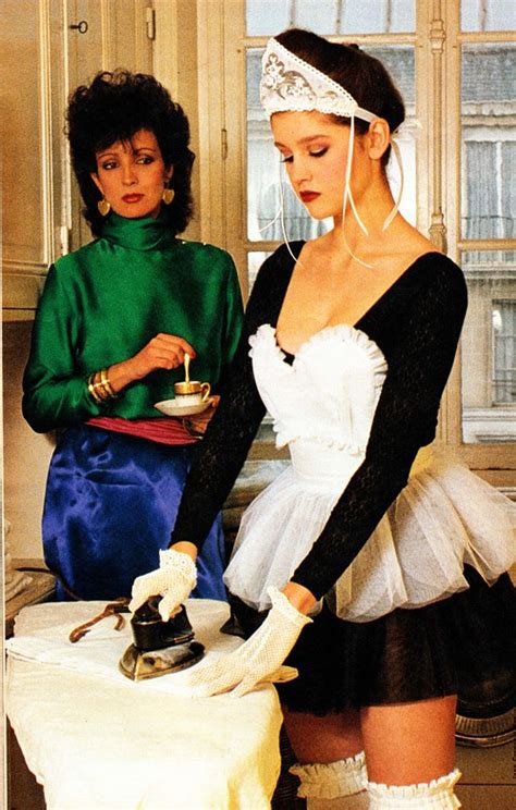 ladies becoming maids elle mistress and maid photo shoot from the 1980s