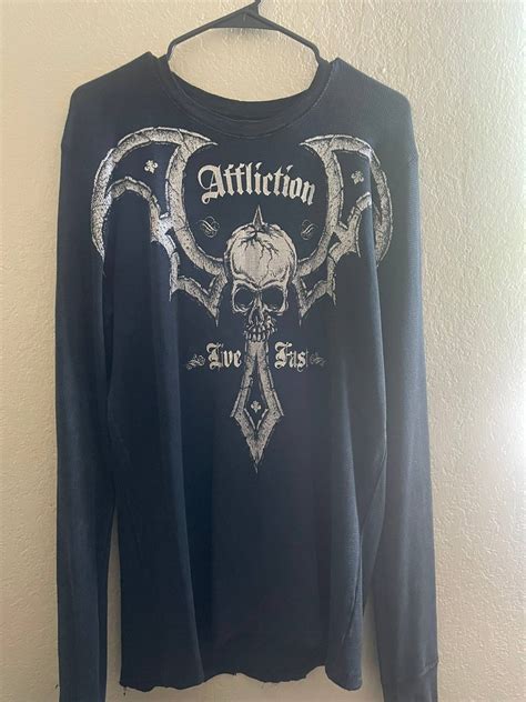 Affliction Rare Affliction Thermal Long Sleeve Grailed