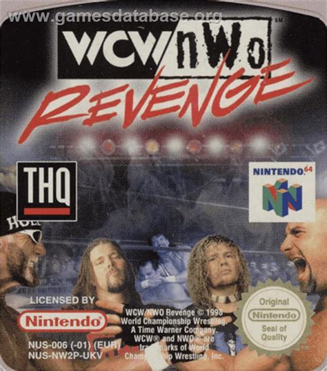 Wcwnwo Revenge Nintendo N64 Artwork Cartridge Top