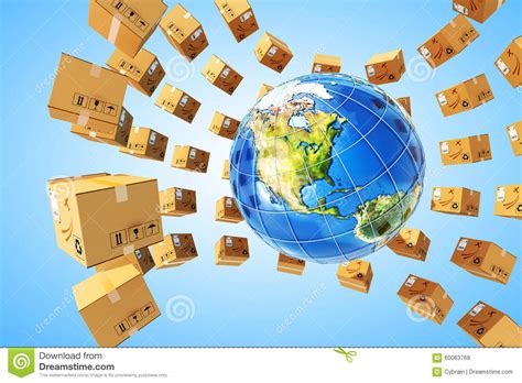 Worldwide Purchases Delivery And Logistics Concept Stock Illustration ...