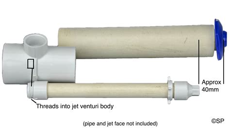 Waterway Gunite Concrete Venturi Spa Jet With Extension Nozzle Kit And 5