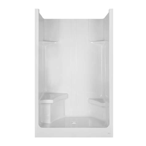 Aqua Glass 79 18 In H X 35 78 In W X 47 58 In L Acrylic Showers White 1 Piece Shower In The