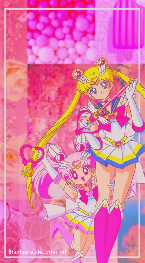 Pink Backdrop Sailor Moon Iphone