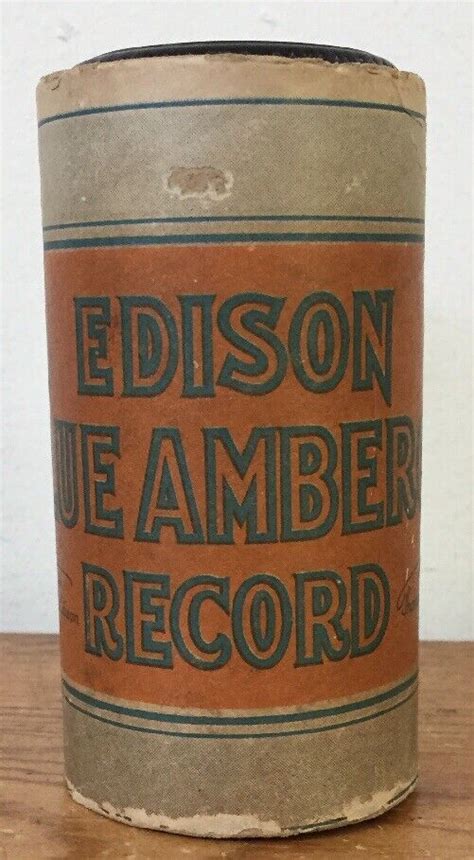 Vtg Antique Edison Blue Amberol Phonograph Cylinder Record Feb