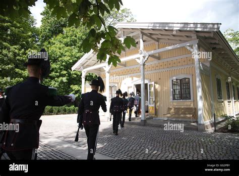 Changing Of The Royal Guards At The Royal Palace Official Residence Of
