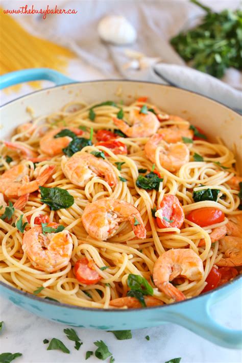Looking for easy and yet amazing dinner fixes? Easy Healthy Shrimp Scampi - The Busy Baker