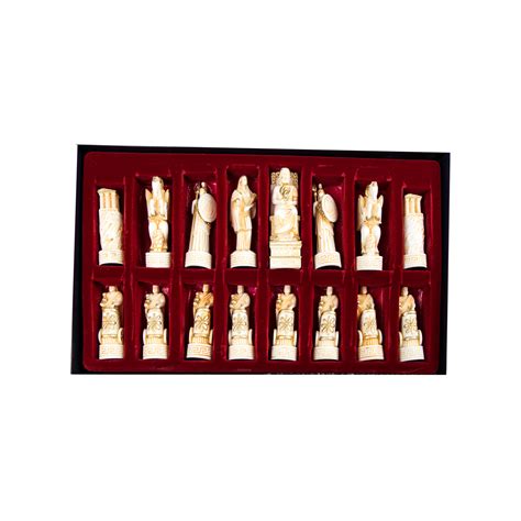 Acropolis Chess Set 3d Alabaster Olympian Gods Hermes Souvenirs