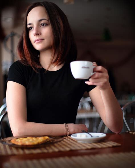Lady At The Cafe X Coffee Shop Photography Coffee Girl
