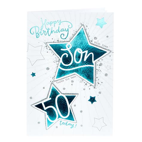 Buy 50th Birthday Card Son Youre The Best For Gbp 129 Card Factory Uk