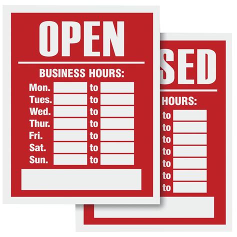 Write On Openclosed Business Hours Sign