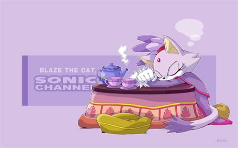 Tails Channel On Twitter New Official Artwork Of Blaze The Cat For