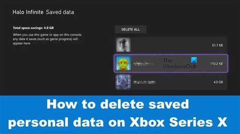How To Delete Saved Game Data On Xbox Series Xs