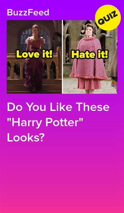 do you like these harry potter looks harry potter quizzes harry potter quiz harry potter