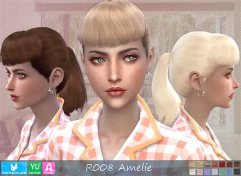 Newsea R008 Amelie Hair Sims 4 Hairs