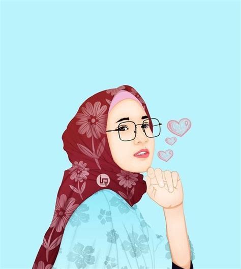 Hijab Kartun Muslimah Lucu Berkacamata Gambar Ngetrend Dan Viral