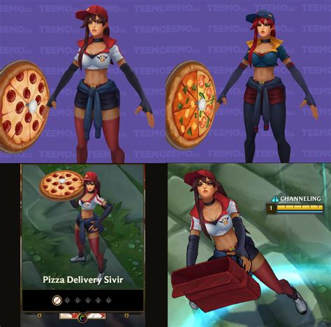 Undocumented Pizza Delivery Sivir Skin Update Left Is Base Right Is
