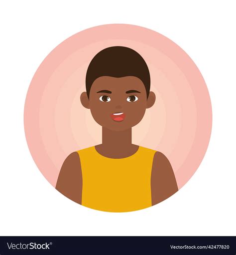 Afro American Man Avatar Royalty Free Vector Image