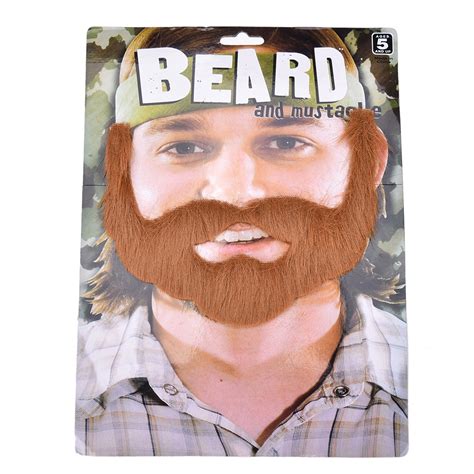 1 Pcs Brown Halloween Beard Adult Men Fake Beard Mustache With Elastic Band Adult Gag Toys
