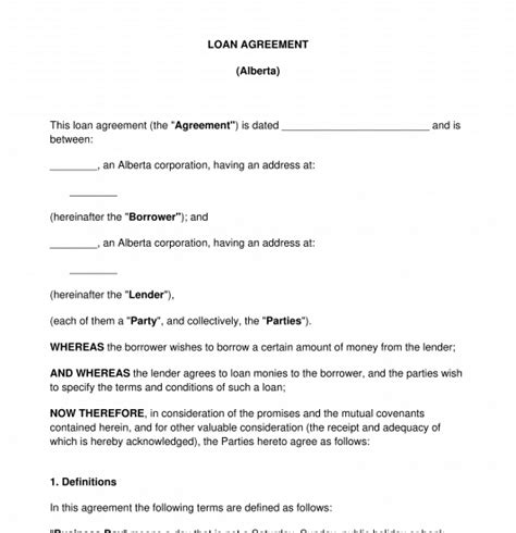 Personal Loan Agreement Letter Doctemplates