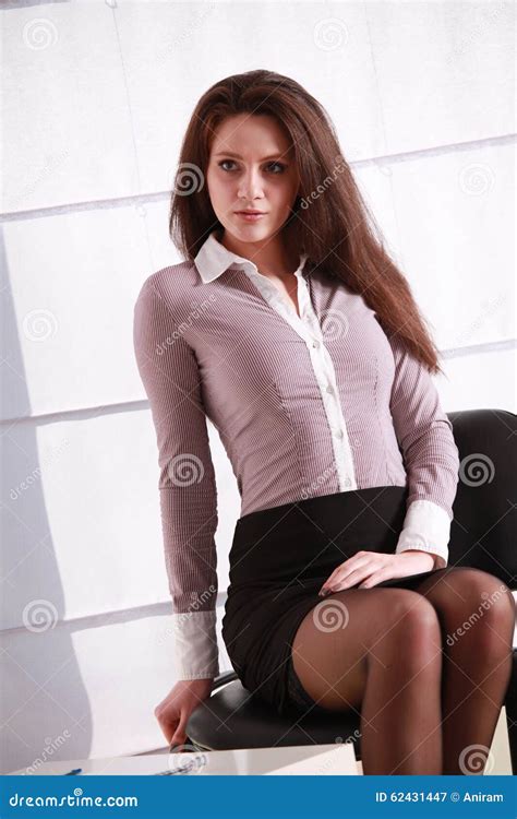 секретарша сексуальная стоковое изображение изображение насчитывающей