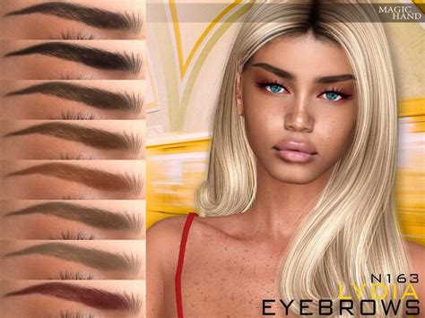 Lydia Eyebrows N163 Sims 4 Black Hair Sims Sims 4 Cc Makeup