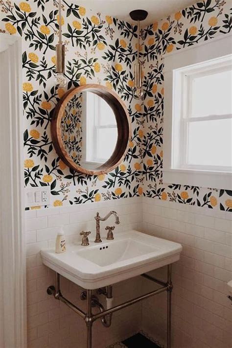 Powder Room Bathroom Wallpaper Ideas 2019 Besthomish