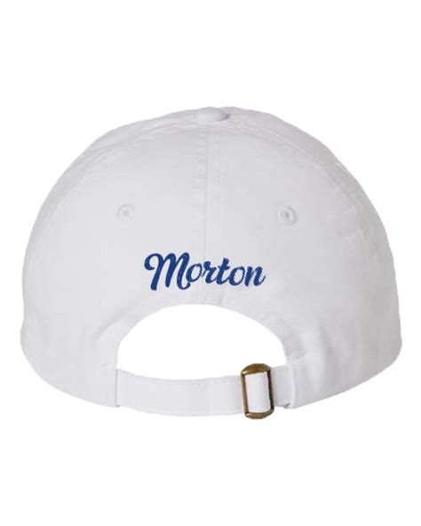 Morton Salt Script White Baseball Hat Route One Apparel