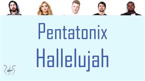 Pentatonix Hallelujah Lyrics Youtube