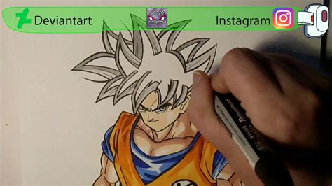 Dragon ball super drawing of ultra instinct goku. Drawing Goku Ultra Instinct Full Body Dragon Ball Super ...