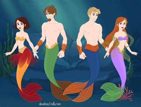 Velma Shaggy Fred And Daphne As Merfolk By Amphitrite7 On Deviantart