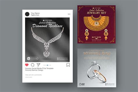 Jewelry Social Media Post Template Graphic By Emamul Hossen · Creative