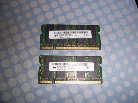 Micron 8gb 2x4gb Ddr2 800 Laptop So Dimm Kit For Sale