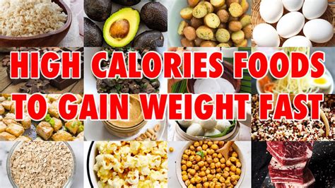 High Calories Foods To Gain Weight Fast Youtube