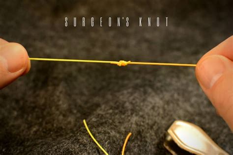 How To Tie A Surgeons Knot Fly Fishing Knots