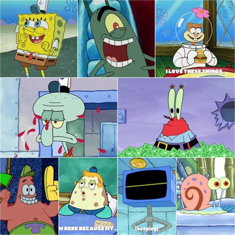 Top Ten Spongebob Squarepants Characters List Movie Reviews Simbasible