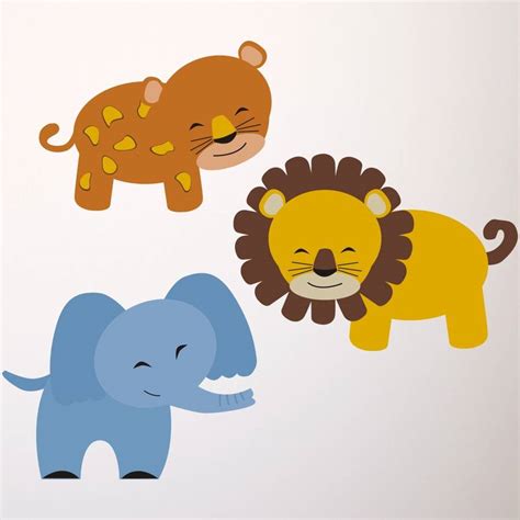 Safari Animal Wall Stickers By Mirrorin