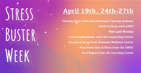 Stress Buster Week: Spring 2023 Semester – @theU