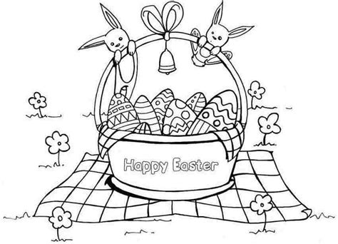 Easter Basket Coloring Pages Coloring Home