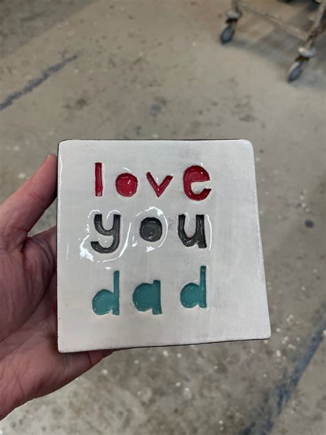 Love You Dad Tile The Monster Company