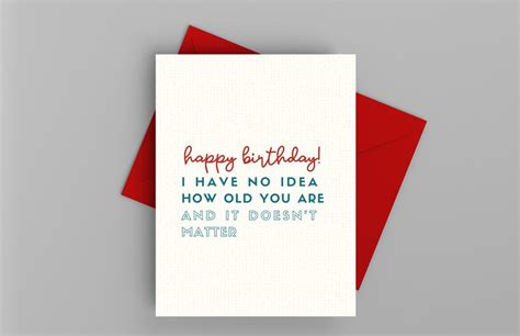 Clever Birthday Card Inspiring Card For Him Or Her I Have No Etsy