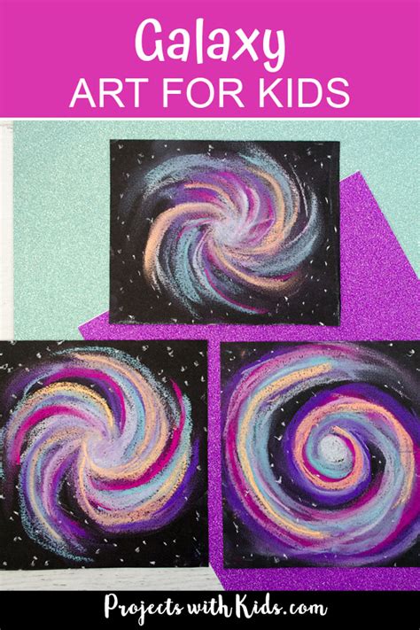 Awesome Galaxy Chalk Pastel Art Project For Kids Space Art Projects