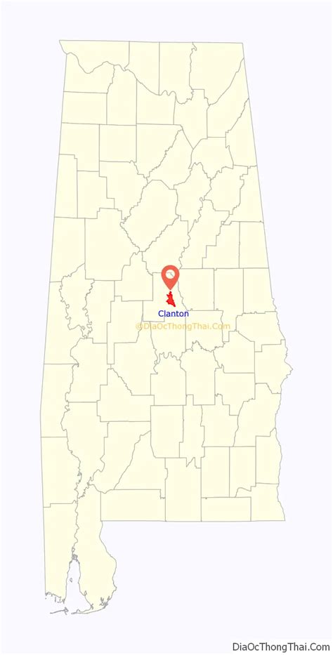 Map Of Clanton City